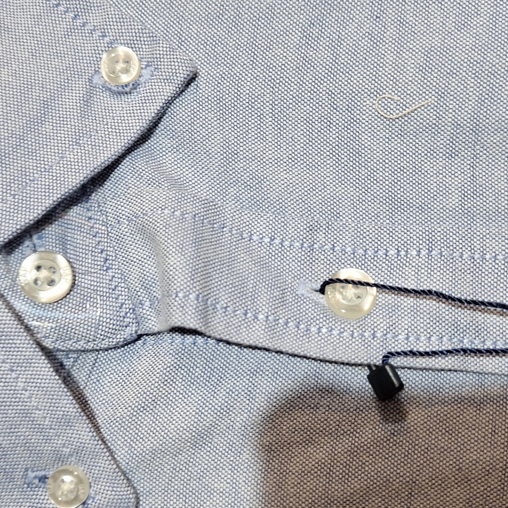 Gap Men's Long Sleeve Oxford Shirt Size XL Dutch Blue - Picture 7 of 11